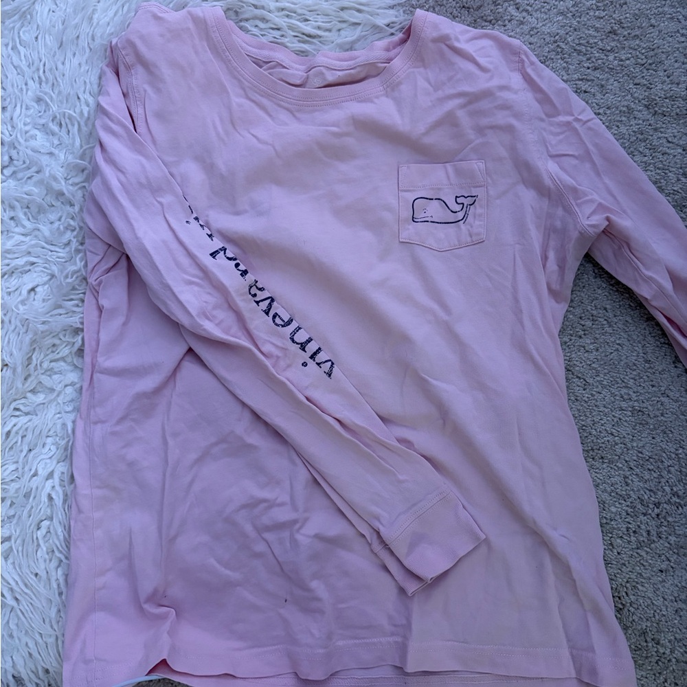Vineyard Vines Light Pink Long Sleeve Tee